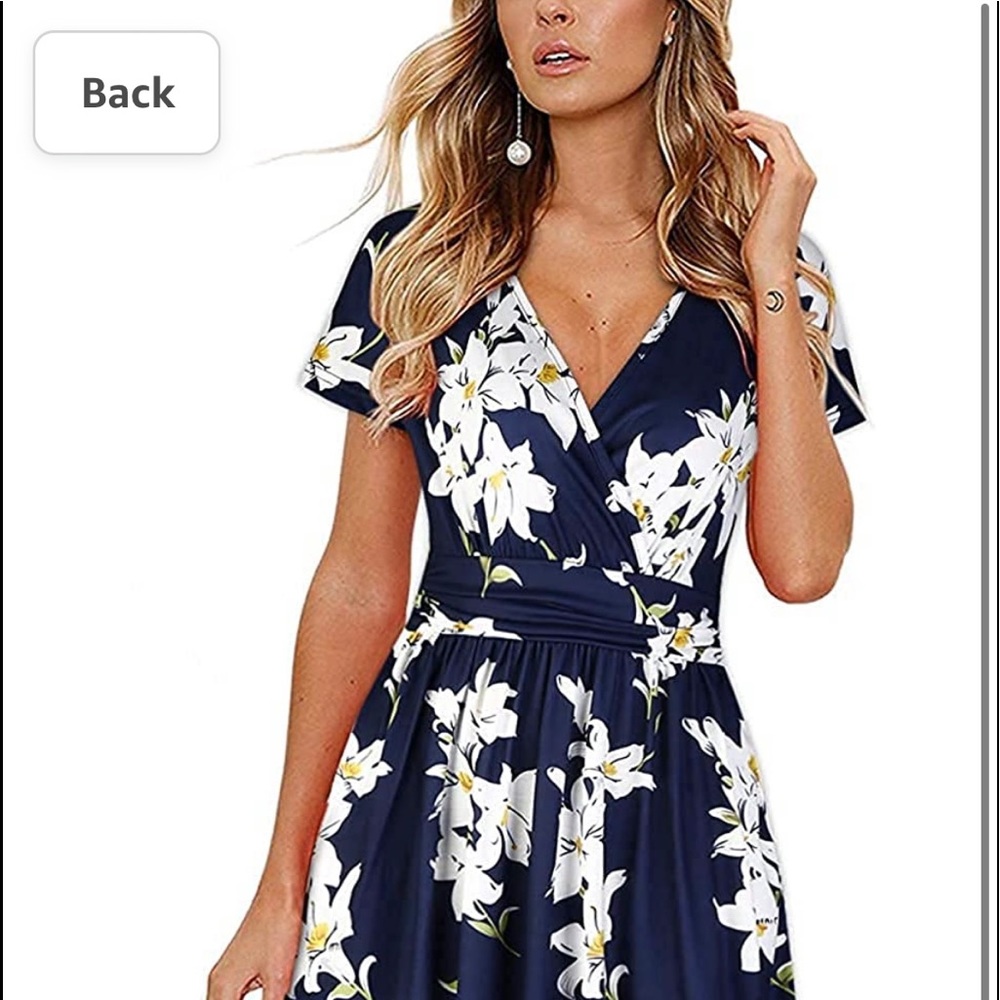 Ouges V neck dress